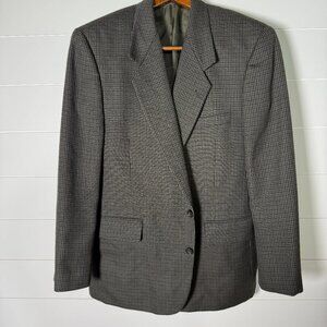 Enrico Cipriani Houndstooth Blazer Sport Jacket Size 44R
